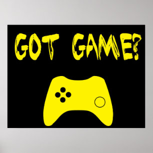 Jogo obtido? Poster engraçado do Gamer