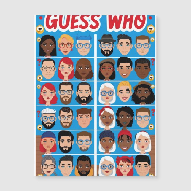 Jogo para adolescentes, quem é quem (Frente)