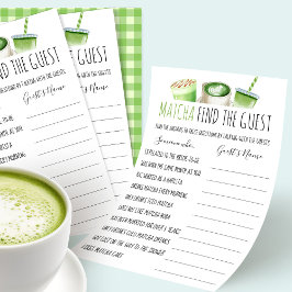 Jogo para Chá de Noiva Matcha Encontre o Cartão do