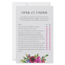 Jogo Pearl Grey Floral Watercolor Over ou Under 