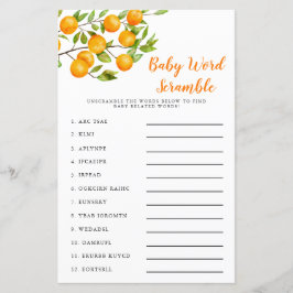 Jogo Pequeno Cutie de Palavras de Bebê