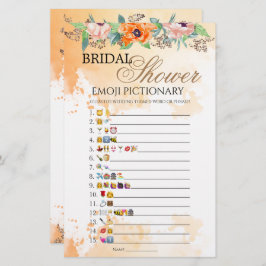 Jogo pictionary do chá de panela Poppies