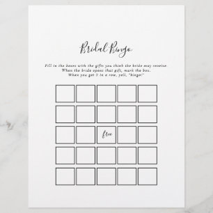 Jogo Simples Minimalista de Bridal