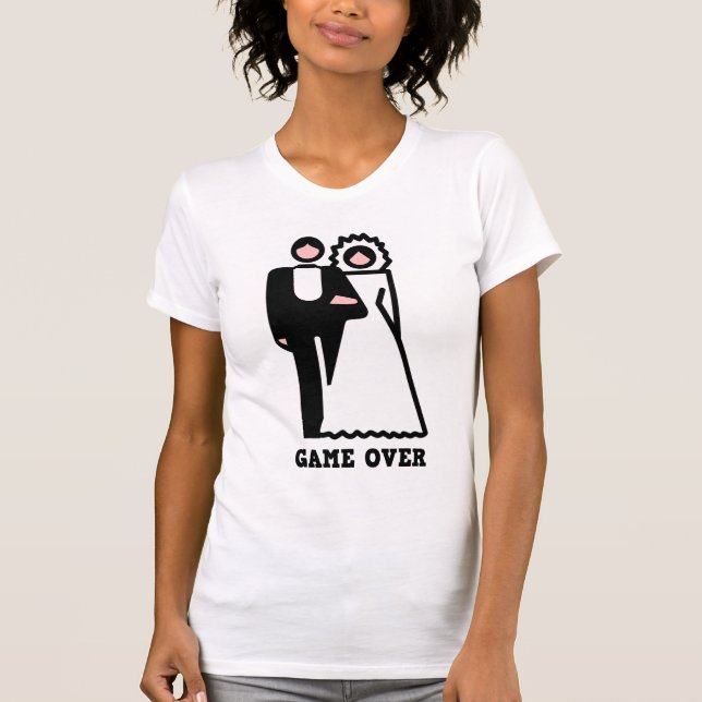 Jogo sobre camiseta Bachelorette (Frente)