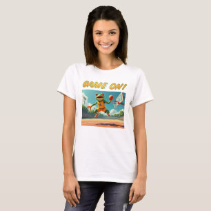 Jogo sobre camiseta branca para mulheres Sapos de 