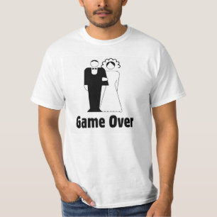 Jogo sobre. Casamento, camisetas engraçadas do