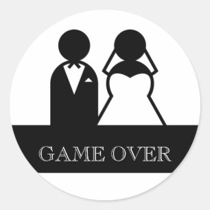 Jogo sobre etiquetas do casamento de Clipart do