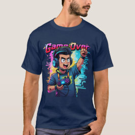 Jogo sobre Neon Glitch T-Shirt Retro Gamer tshirt