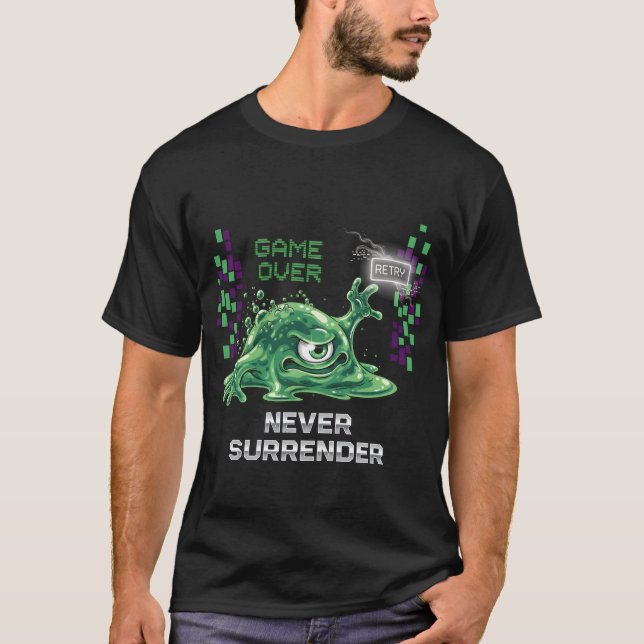 Jogo Sobre Nunca Devolver T-Shirt De Jogos Retrorí (Frente)