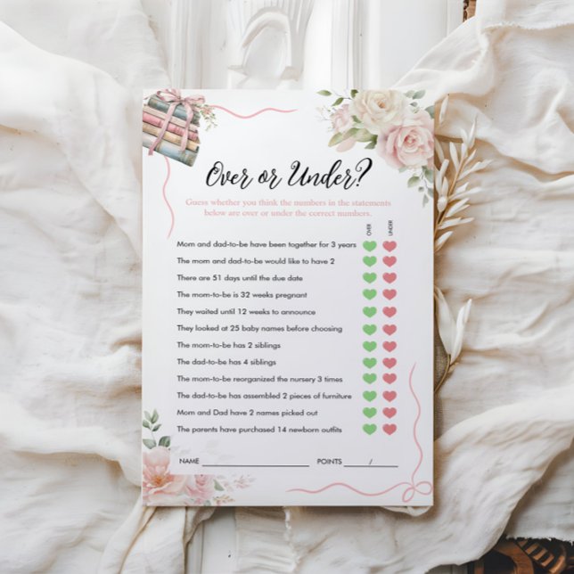 Jogo Sobre ou Sob Chá de fraldas (Criador carregado)