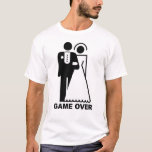 Jogo sobre t-shirt<br><div class="desc">Engraçado camiseta da festa Bachelor para o noivo da noite passada!</div>