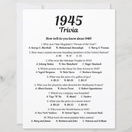 Jogo Trivia 1945