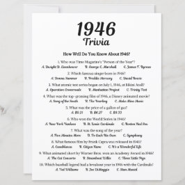 Jogo Trivia 1946 | 79º Jogo da Festa de aniversári