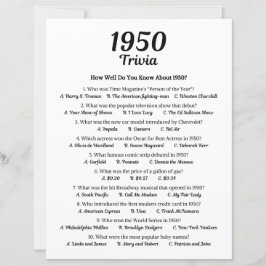Jogo Trivia 1950