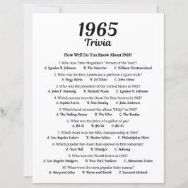 Jogo Trivia 1965
