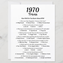 Jogo Trivia 1970