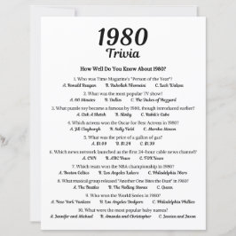 Jogo Trivia 1980