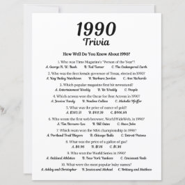 Jogo Trivia 1990