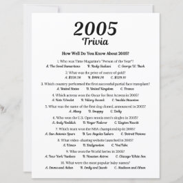Jogo Trivia 2005
