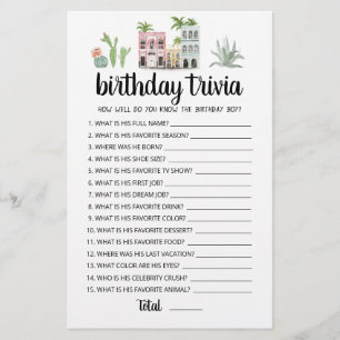 Jogo Trivia Como Você Conhece O Garoto De Aniversá