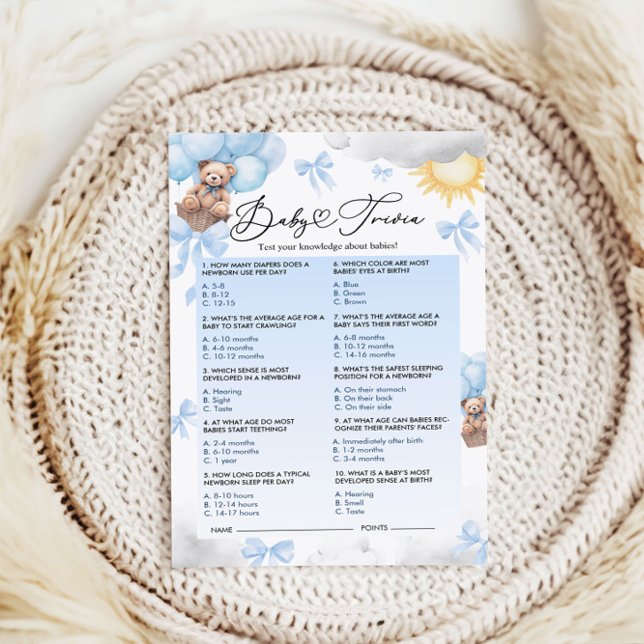 Jogo Trivia do chá de fraldas (Criador carregado)