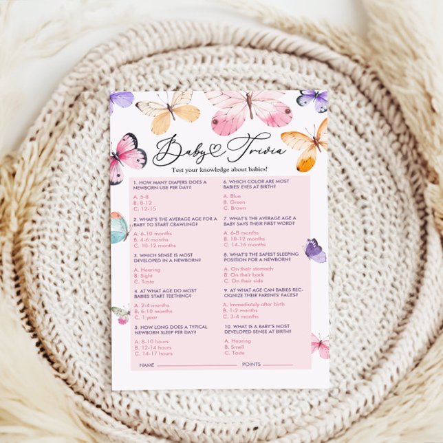 Jogo Trivia do chá de fraldas (Criador carregado)