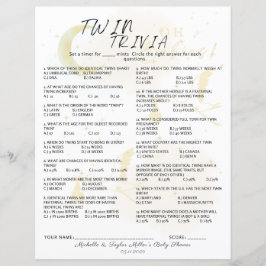 Jogo Twin Trivia, Oh Bebês Tempestades Gêmeas Neut