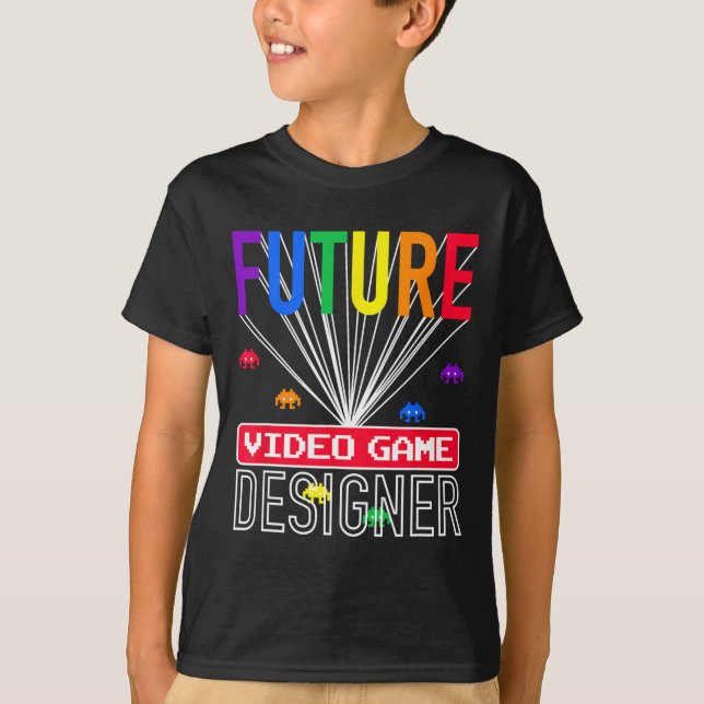 Jogo Vídeo Camisa Futuro Jogo Crianças Designer (Frente)