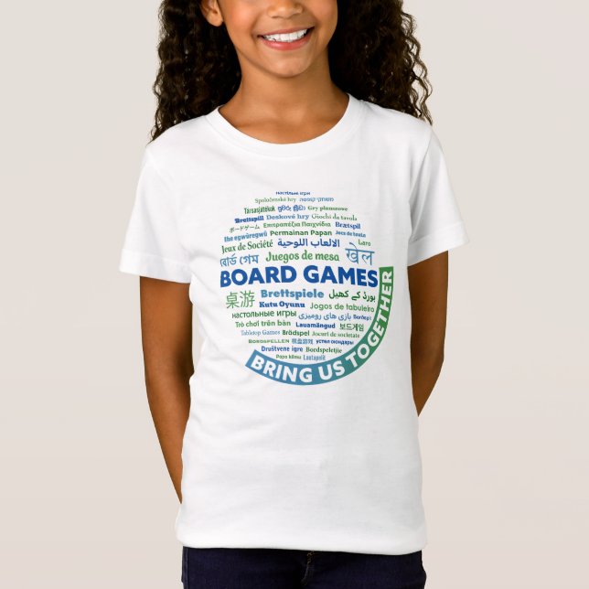 Jogos conselhos Nos Reunem Camisa De Meninas (Frente)