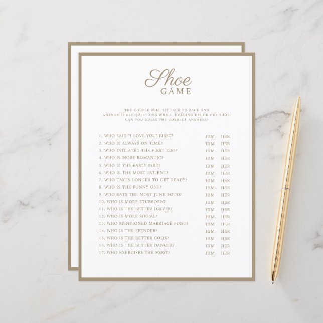 Jogos de Casamento estilo moderno. (Frente/Verso In Situ)