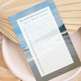 Jogos de Chá de casamento de marca casal - Praia