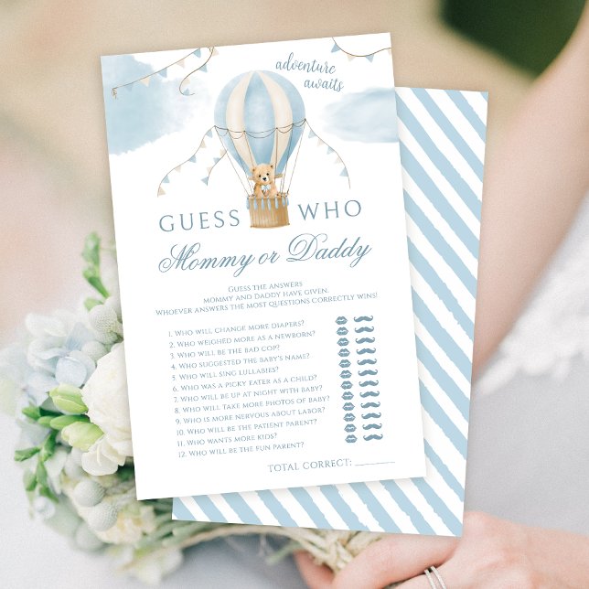 Jogos de chá de fraldas de balões de ar mamãe ou P (Criador carregado)