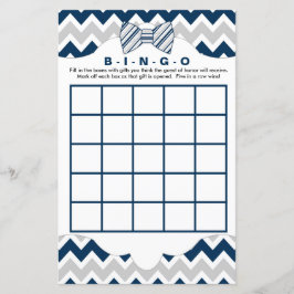 Jogos de chá de fraldas de bingo, gravata de arco 