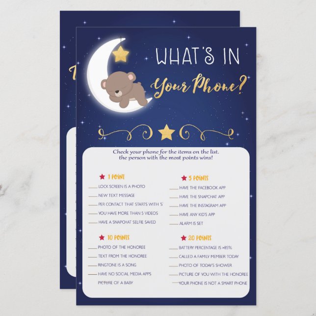 Jogos de chá de fraldas que conhecem Mamães, jogos (Frente/Verso)