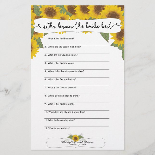 Jogos de Chá de panela de girassol, 3632 (Frente)