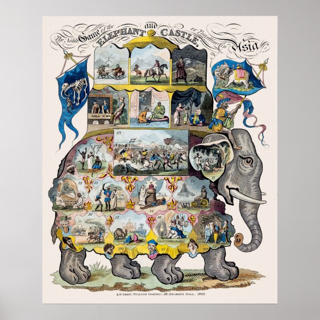 Jogos de Conselho Vintage - Art Impressão (Frente)