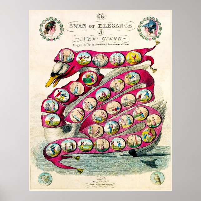 Jogos de Conselho Vintage - Art Impressão (Frente)