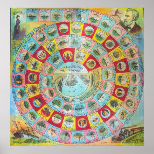Jogos de Conselho Vintage - Art Impressão