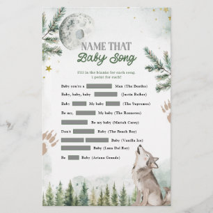 Jogos de Nome de Música de Bebê Lobo da Floresta
