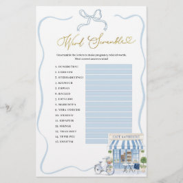 Jogos de Palavra do Café Parisiense Coquette