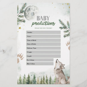 Jogos de Previsão de Bebês do Forest Wolf
