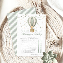 Jogos do Chá de fraldas Verde do Balão de Ar mamãe