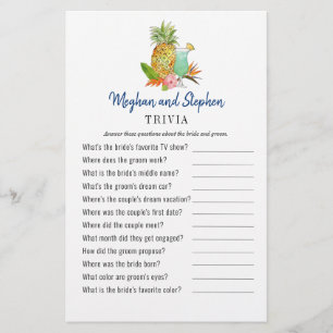 Jogos do Tropical Casal Chá Trivia