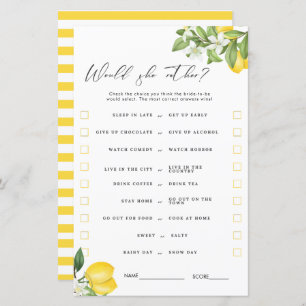 Jogos principais de Chá de panela de limão