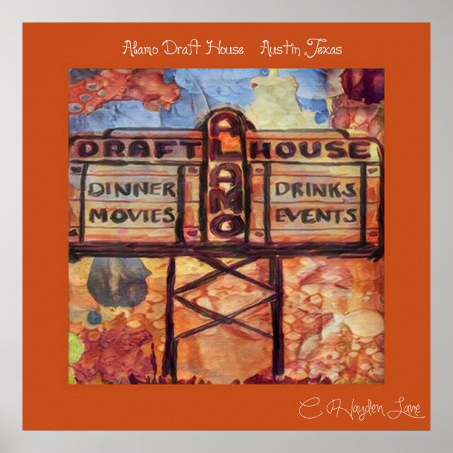 Jogue de volta o impressão da casa Austin Alamo Dr (Frente)