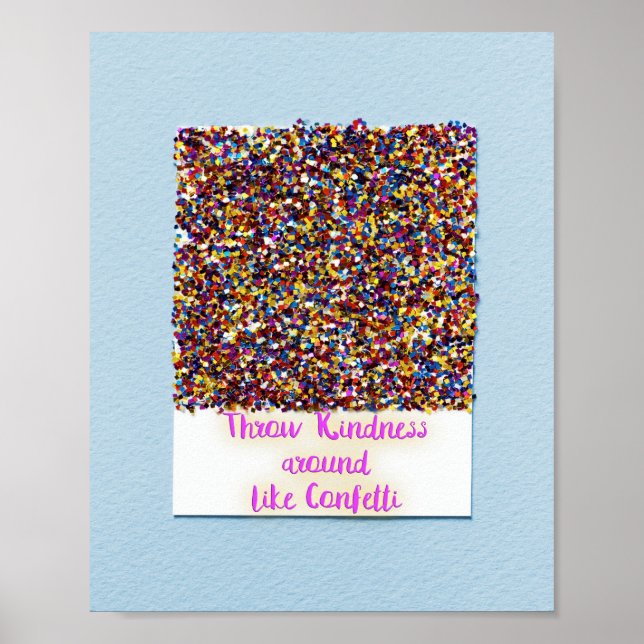 Jogue gentileza como Confetti Poster (Frente)