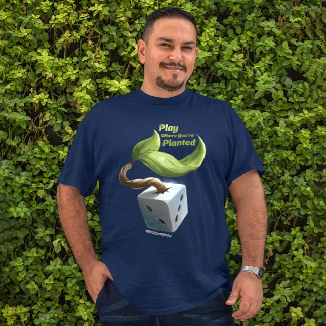 Jogue onde você está plantado camisa de mens (Criador carregado)