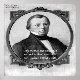 Johann Fichte "Mal Entendido"  Citação Poster