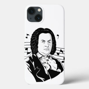Johann Sebastian Bach Portrait e Bust com Notes