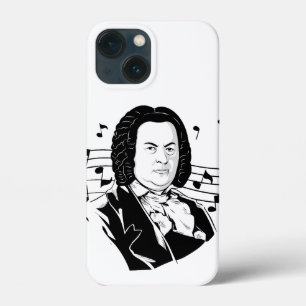 Johann Sebastian Bach Portrait e Bust com Notes